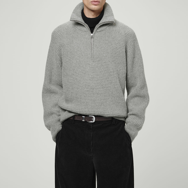 order your custom logo quarter zip sweater from hongfeng for an exclusive, stylish look.